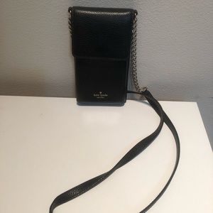 Black Kate Spade Crossbody Phone Bag